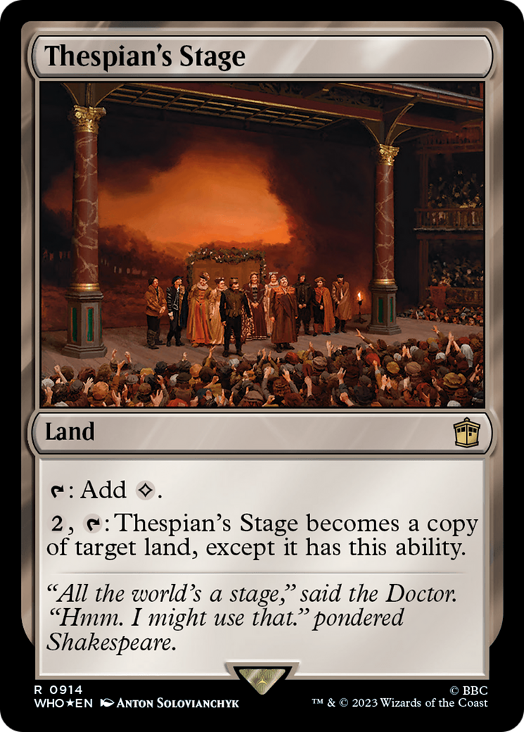 Thespian's Stage (Surge Foil) [Doctor Who] | Chromatic Games