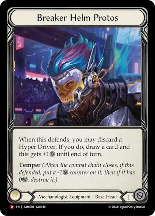 Breaker Helm Protos [AMX003] (Armory Deck: Maxx Nitro)  Rainbow Foil | Chromatic Games