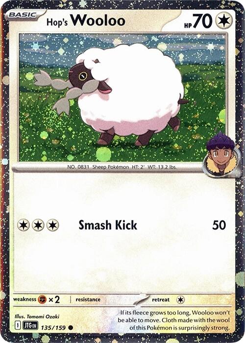 Hop's Wooloo (135/159) (Cosmos Holo) [Scarlet & Violet: Journey Together] | Chromatic Games