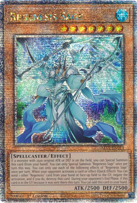 Regenesis Sage [ALIN-EN014] Quarter Century Secret Rare | Chromatic Games