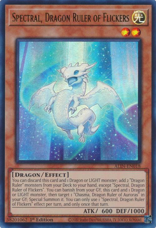 Spectral, Dragon Ruler of Flickers [ALIN-EN018] Ultra Rare | Chromatic Games