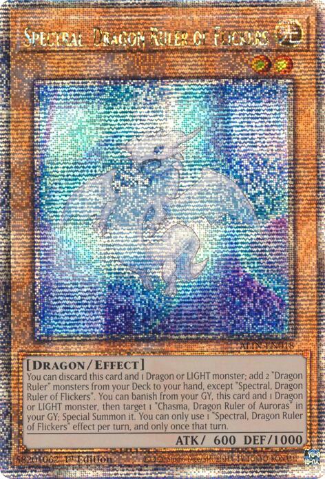 Spectral, Dragon Ruler of Flickers [ALIN-EN018] Quarter Century Secret Rare | Chromatic Games