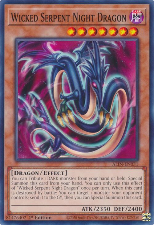Wicked Serpent Night Dragon [ALIN-EN031] Common | Chromatic Games