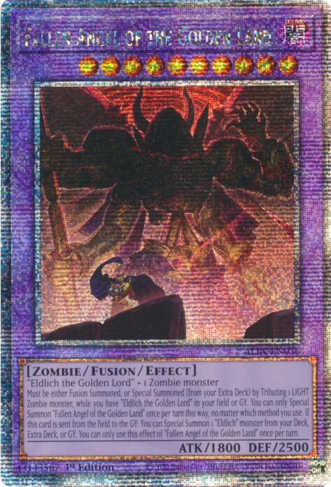 Fallen Angel of the Golden Land [ALIN-EN036] Quarter Century Secret Rare | Chromatic Games