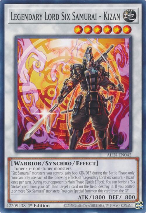Legendary Lord Six Samurai - Kizan [ALIN-EN042] Common | Chromatic Games