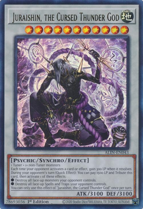 Juraishin, the Cursed Thunder God [ALIN-EN043] Ultra Rare | Chromatic Games