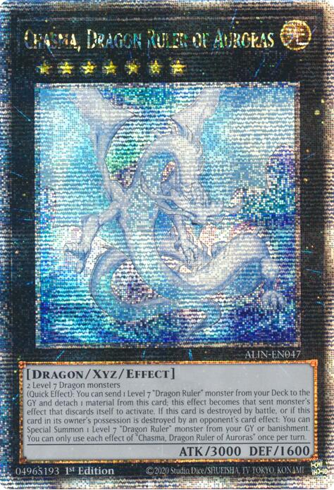 Chasma, Dragon Ruler of Auroras [ALIN-EN047] Quarter Century Secret Rare | Chromatic Games