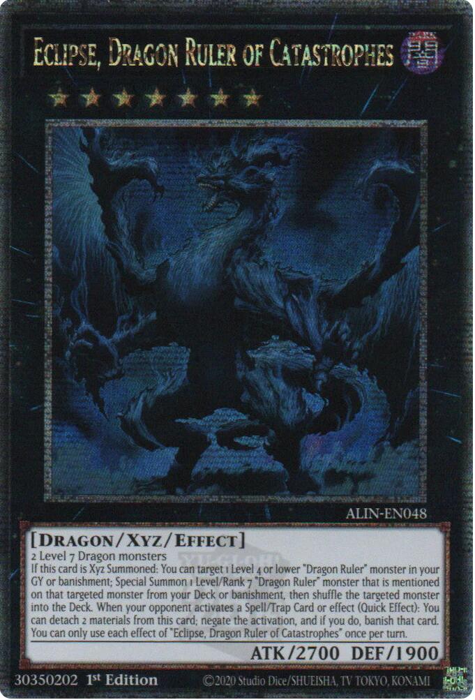 Eclipse, Dragon Ruler of Catastrophes [ALIN-EN048] Quarter Century Secret Rare | Chromatic Games