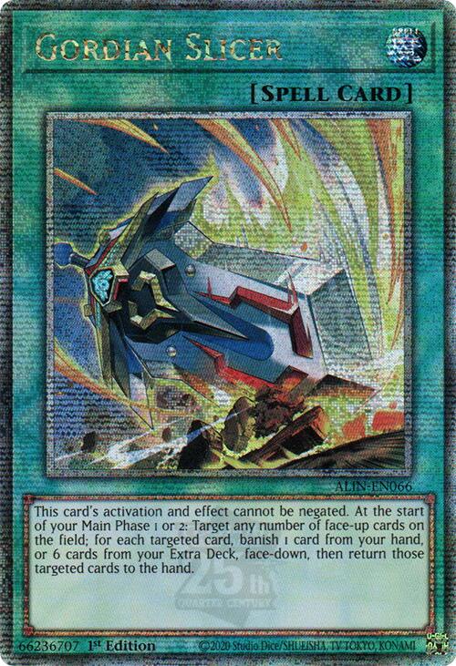 Gordian Slicer [ALIN-EN066] Quarter Century Secret Rare | Chromatic Games