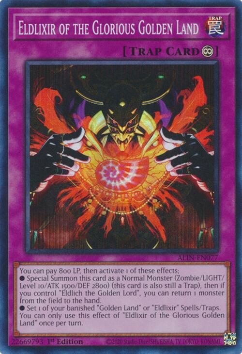Eldlixir of the Glorious Golden Land [ALIN-EN077] Super Rare | Chromatic Games