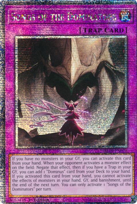 Songs of the Dominators [ALIN-EN078] Quarter Century Secret Rare | Chromatic Games