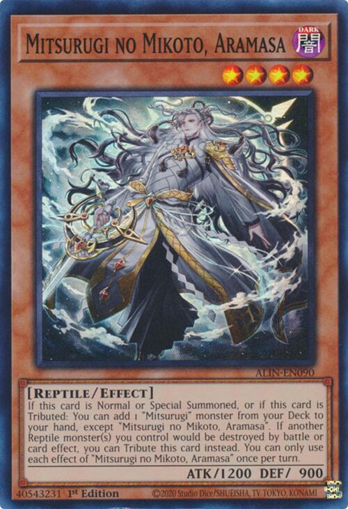 Mitsurugi no Mikoto, Aramasa [ALIN-EN090] Super Rare | Chromatic Games