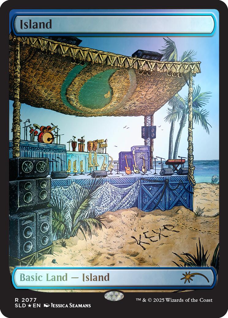 Island (2077) (Rainbow Foil) [Secret Lair Drop Series] | Chromatic Games