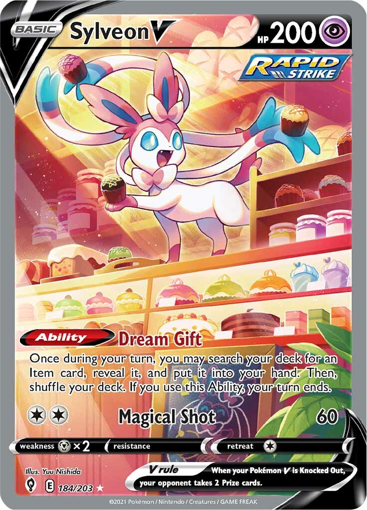 Sylveon V (184/203) [Sword & Shield: Evolving Skies] | Chromatic Games