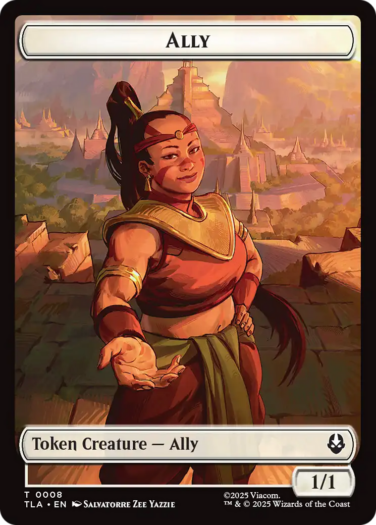Ally (0008) // Soldier (0002) Double-Sided Token [Avatar: The Last Airbender Tokens] | Chromatic Games