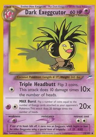 Dark Exeggutor (33/105) [Neo Destiny Unlimited] | Chromatic Games