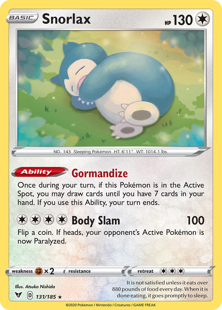 Snorlax (131/185) [Sword & Shield: Vivid Voltage] | Chromatic Games