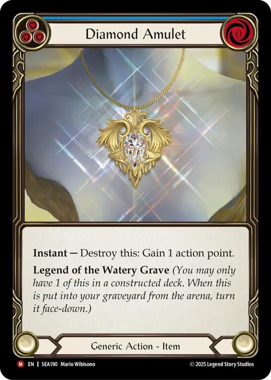 Diamond Amulet (Rainbow Foil) [SEA190] (High Seas)  Rainbow Foil | Chromatic Games