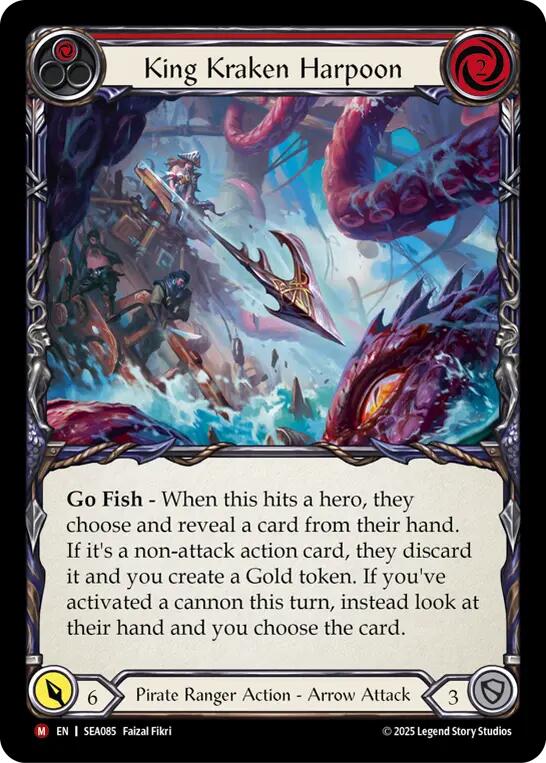 King Kraken Harpoon (Rainbow Foil) [SEA085] (High Seas)  Rainbow Foil | Chromatic Games