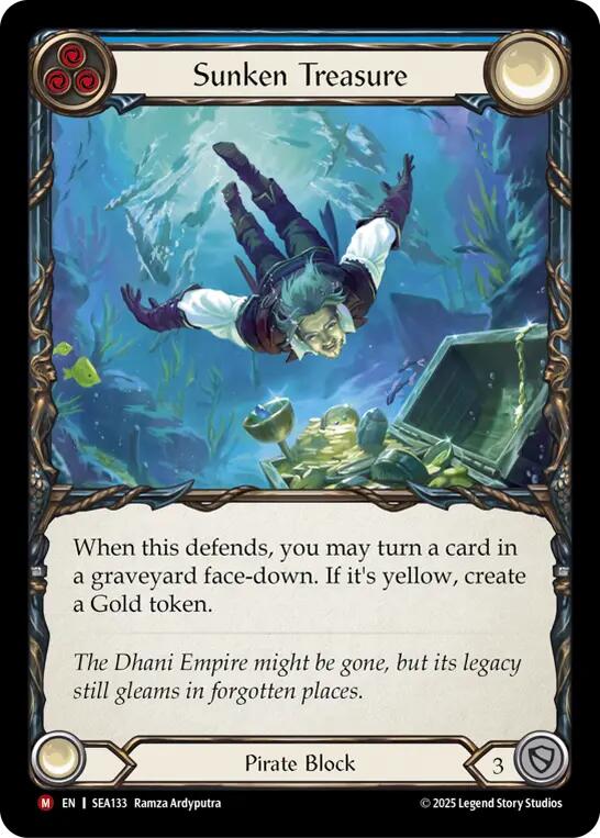 Sunken Treasure (Rainbow Foil) [SEA133] (High Seas)  Rainbow Foil | Chromatic Games