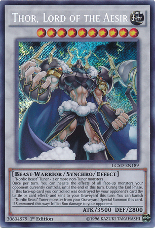 Thor, Lord of the Aesir [LC5D-EN189] Secret Rare | Chromatic Games