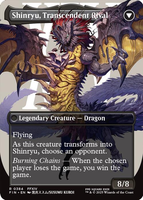 Zenos yae Galvus // Shinryu, Transcendent Rival (Borderless) [FINAL FANTASY] | Chromatic Games