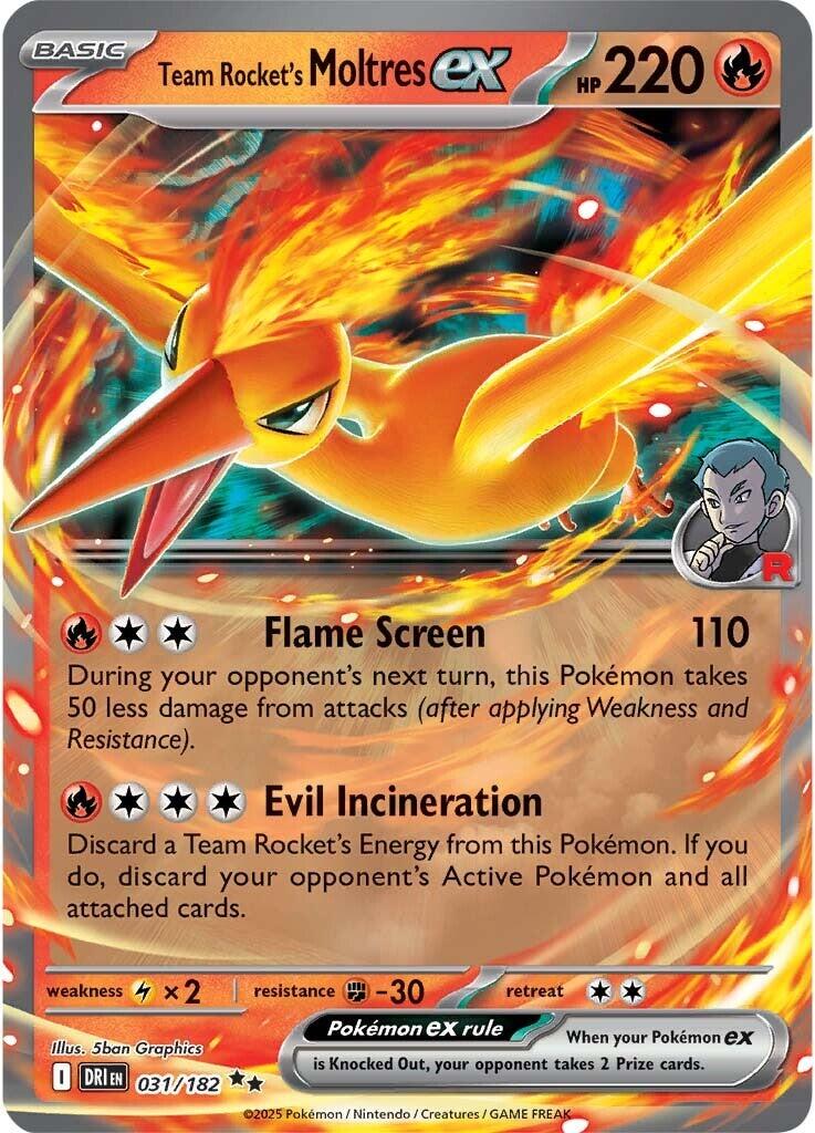 Team Rocket's Moltres ex (031/182) [Scarlet & Violet: Destined Rivals] | Chromatic Games