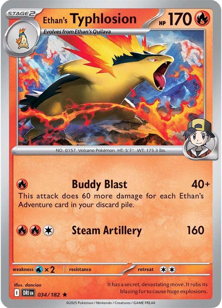Ethan's Typhlosion (034/182) [Scarlet & Violet: Destined Rivals] | Chromatic Games