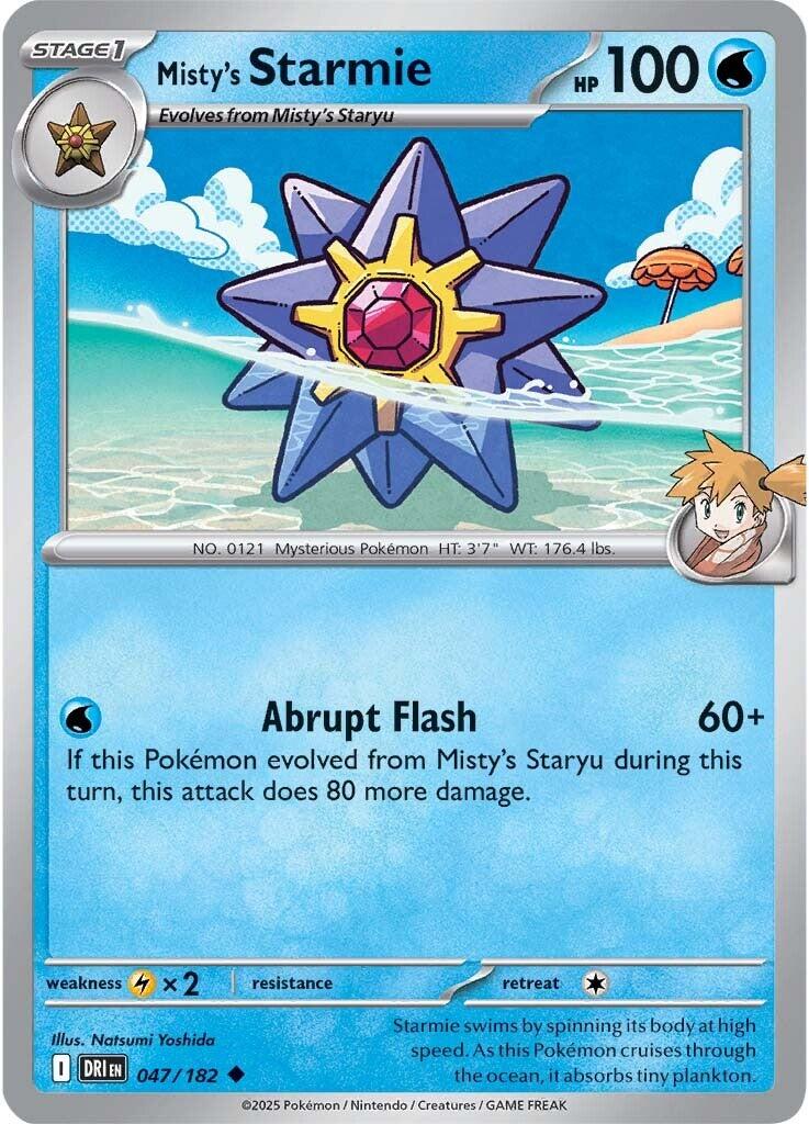 Misty's Starmie (047/182) [Scarlet & Violet: Destined Rivals] | Chromatic Games