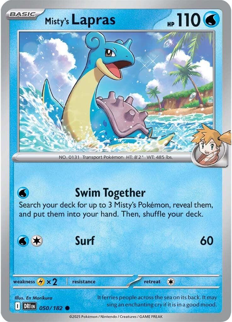 Misty's Lapras (050/182) [Scarlet & Violet: Destined Rivals] | Chromatic Games