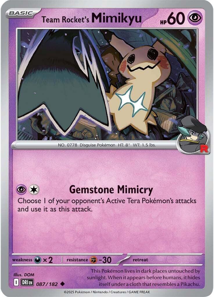 Team Rocket's Mimikyu (087/182) [Scarlet & Violet: Destined Rivals] | Chromatic Games