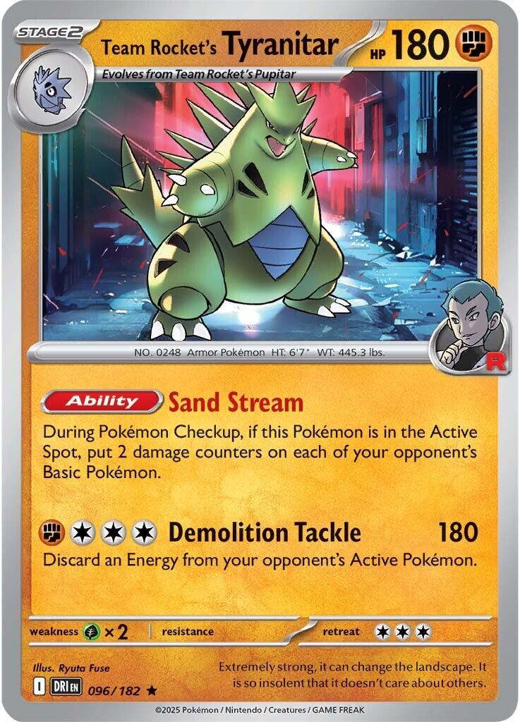 Team Rocket's Tyranitar (096/182) [Scarlet & Violet: Destined Rivals] | Chromatic Games