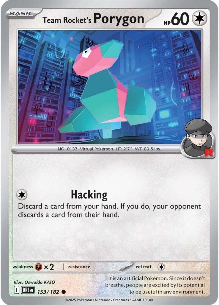 Team Rocket's Porygon (153/182) [Scarlet & Violet: Destined Rivals] | Chromatic Games