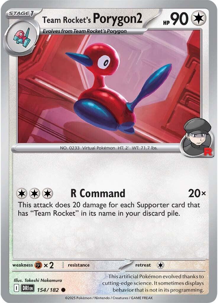 Team Rocket's Porygon2 (154/182) [Scarlet & Violet: Destined Rivals] | Chromatic Games