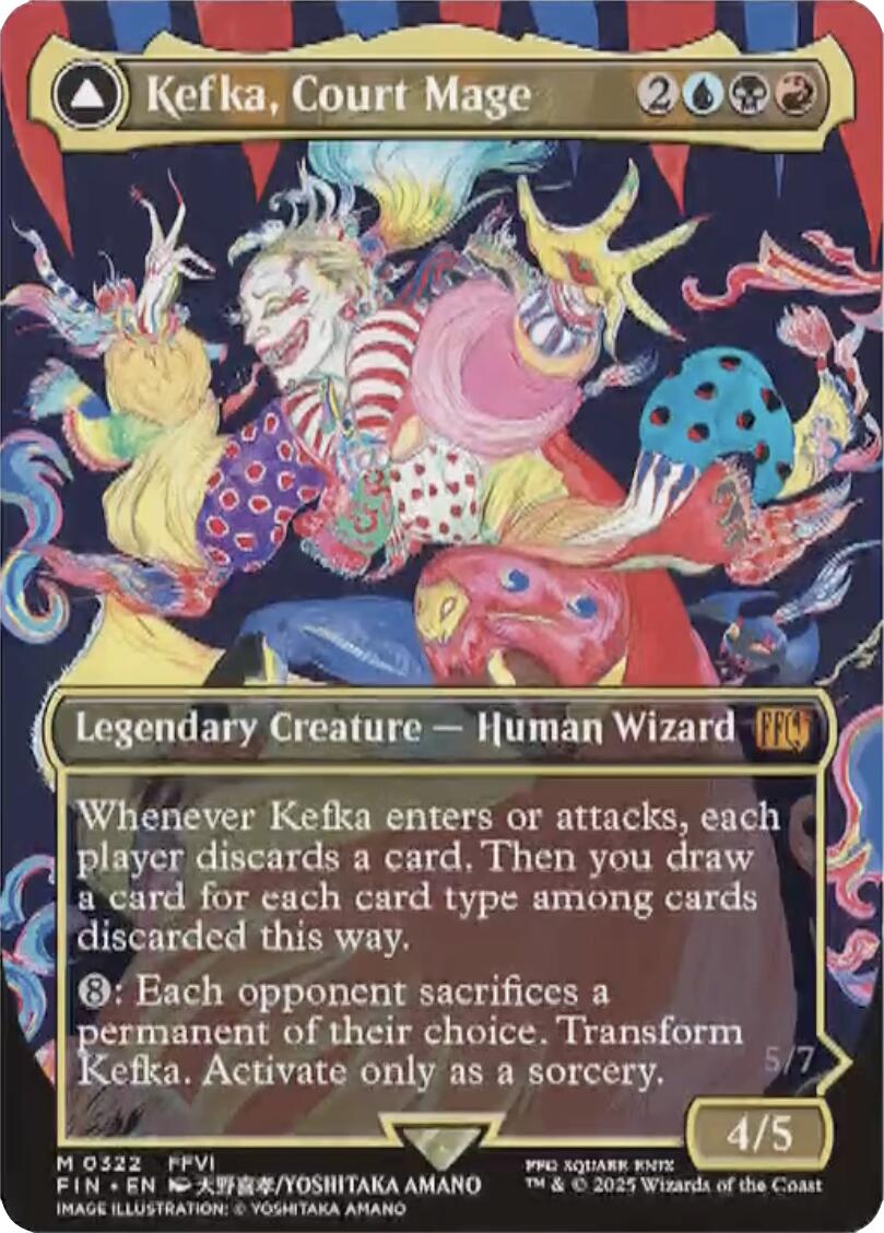 Kefka, Court Mage // Kefka, Ruler of Ruin (Borderless) (0322) [FINAL FANTASY] | Chromatic Games