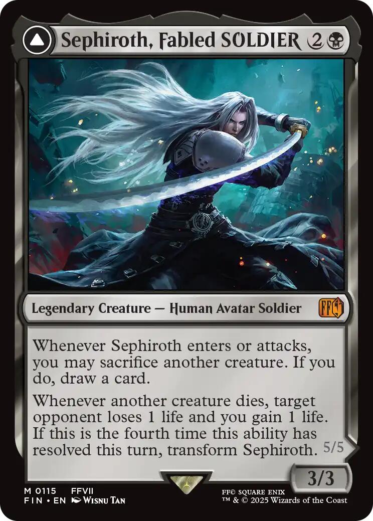 Sephiroth, Fabled SOLDIER // Sephiroth, One-Winged Angel [FINAL FANTASY] | Chromatic Games