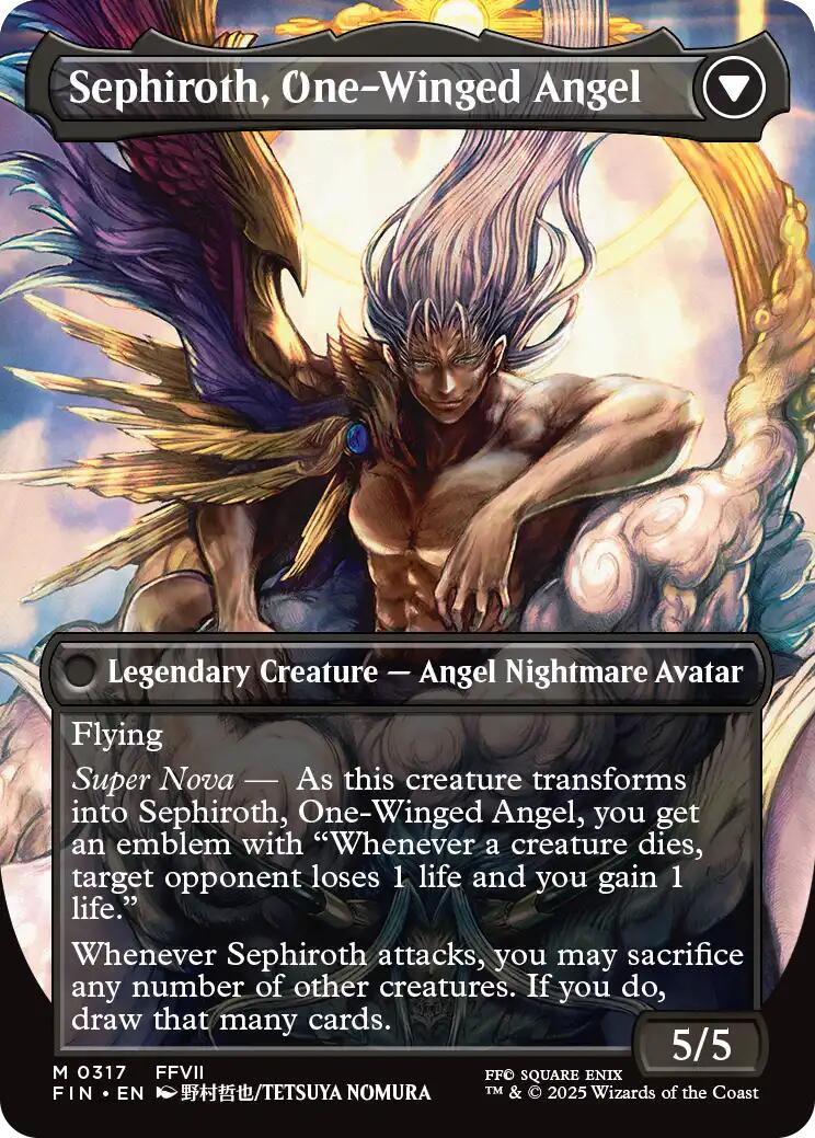 Sephiroth, Fabled SOLDIER // Sephiroth, One-Winged Angel (Borderless) (0317) [FINAL FANTASY] | Chromatic Games