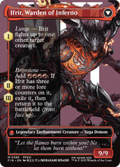 Clive, Ifrit's Dominant // Ifrit, Warden of Inferno (Borderless) (0385) [FINAL FANTASY] | Chromatic Games