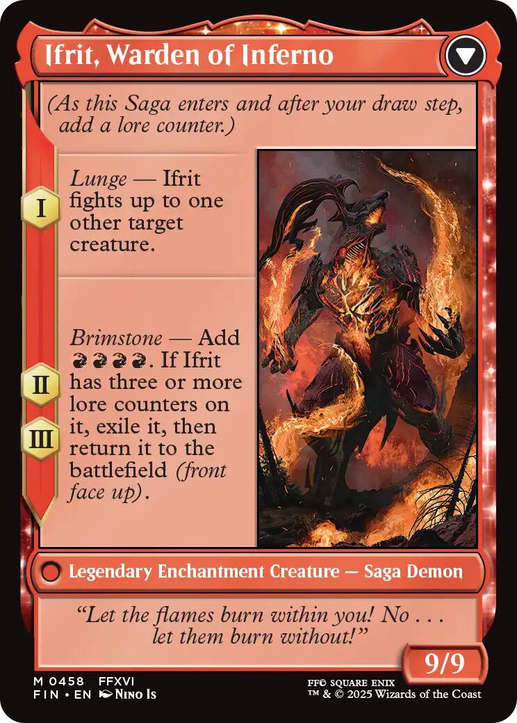 Clive, Ifrit's Dominant // Ifrit, Warden of Inferno (Extended Art) [FINAL FANTASY] | Chromatic Games