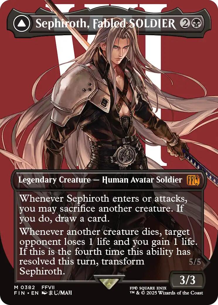 Sephiroth, Fabled SOLDIER // Sephiroth, One-Winged Angel (Borderless) (0382) [FINAL FANTASY] | Chromatic Games