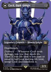 Cecil, Dark Knight // Cecil, Redeemed Paladin (Borderless) (Surge Foil) [FINAL FANTASY] | Chromatic Games