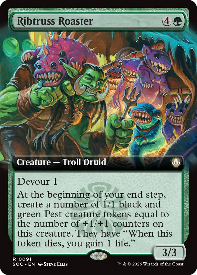 Ribtruss Roaster (Extended Art) [Secrets of Strixhaven Commander] | Chromatic Games