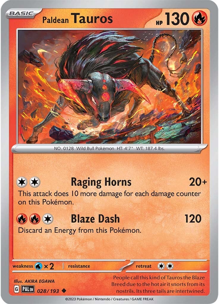 Paldean Tauros (028/193) [Scarlet & Violet: Paldea Evolved] | Chromatic Games