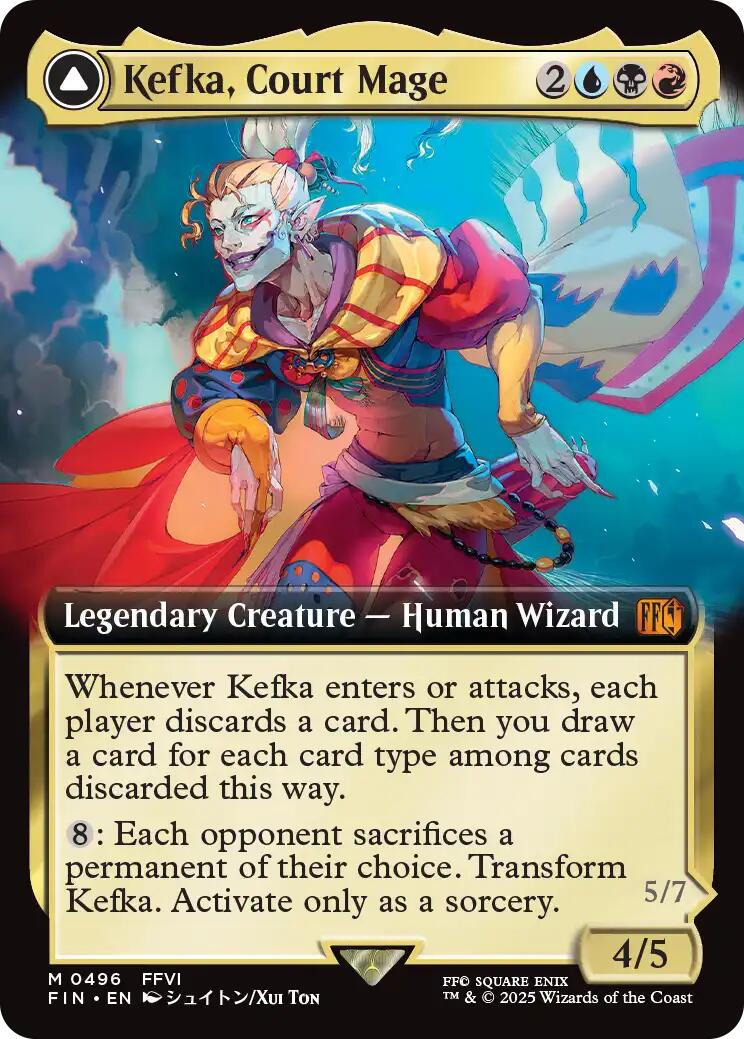 Kefka, Court Mage // Kefka, Ruler of Ruin (Extended Art) [FINAL FANTASY] | Chromatic Games