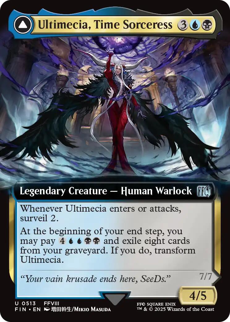 Ultimecia, Time Sorceress // Ultimecia, Omnipotent (Extended Art) [FINAL FANTASY] | Chromatic Games