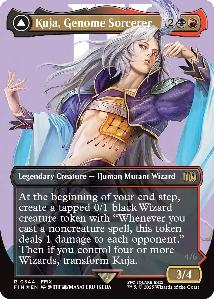 Kuja, Genome Sorcerer // Trance Kuja, Fate Defied (Borderless) (Surge Foil) [FINAL FANTASY] | Chromatic Games
