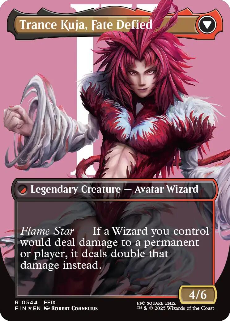 Kuja, Genome Sorcerer // Trance Kuja, Fate Defied (Borderless) (Surge Foil) [FINAL FANTASY] | Chromatic Games