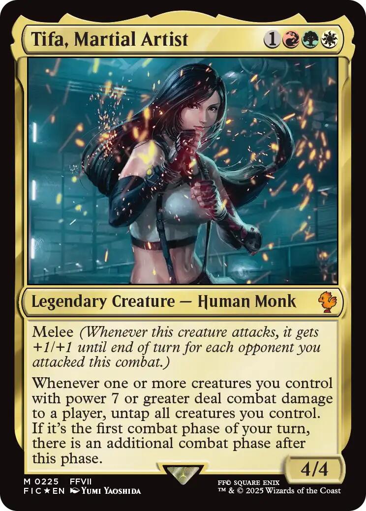 Tifa, Martial Artist (Surge Foil) [FINAL FANTASY Commander] | Chromatic Games