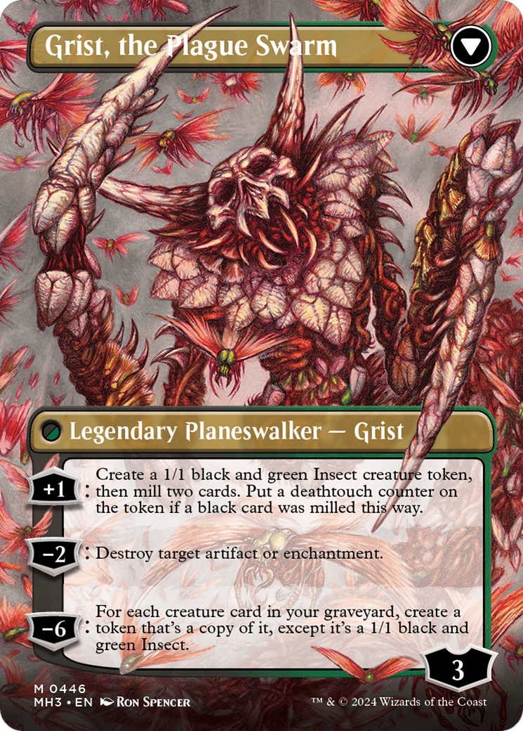 Grist, Voracious Larva // Grist, the Plague Swarm (Borderless) [Modern Horizons 3] | Chromatic Games