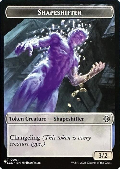 Shapeshifter // Cat Double-Sided Token [Secret Lair Drop Series] | Chromatic Games